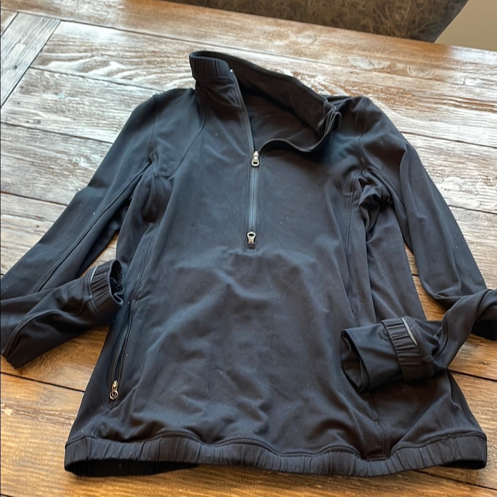 Black Quarter-Zip Pullover - image 1